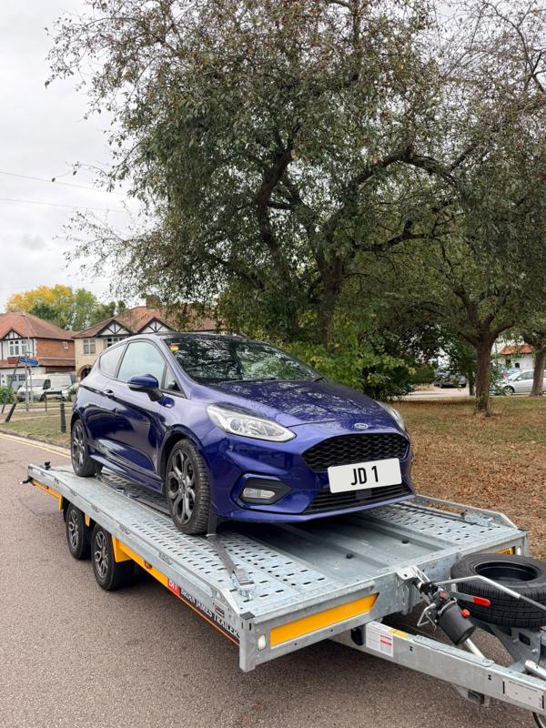 Ford Fiesta ST on the trailer