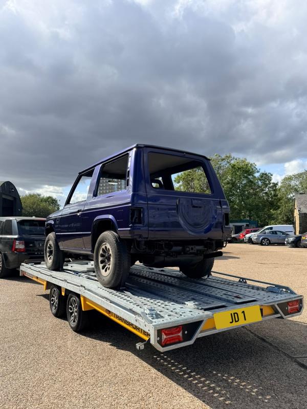 Project 4x4 on the car transporter