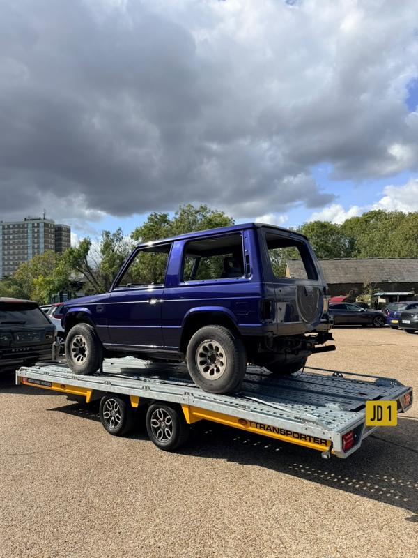 Project 4x4 on the car transporter
