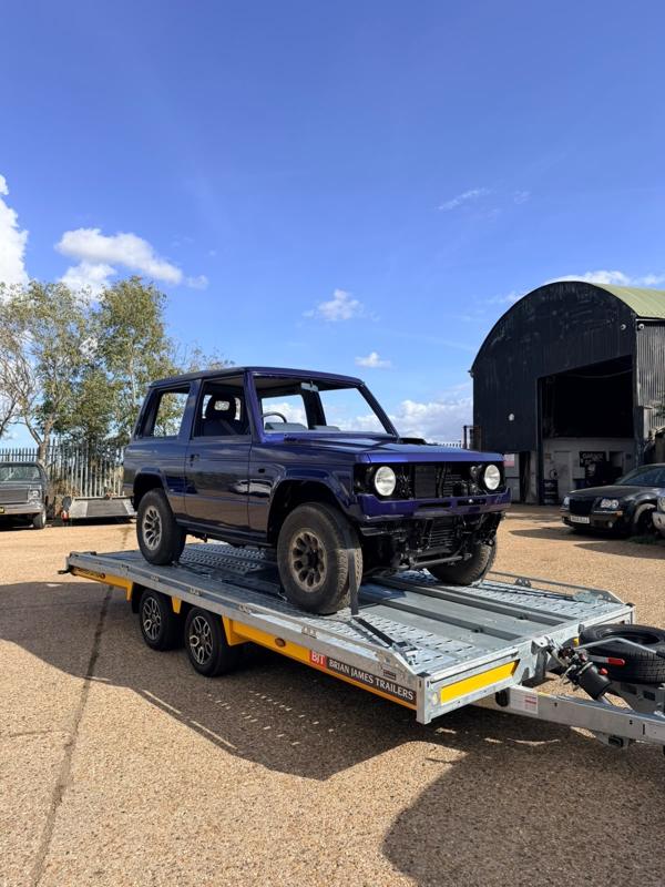 Project 4x4 on the car transporter